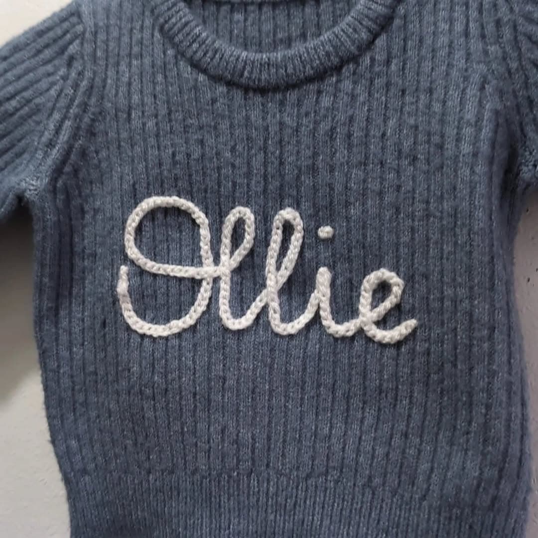 Instagram post: 🤍 O L L I E 🤍

Knit Details 
🪡 Navy Blue Knit 
...