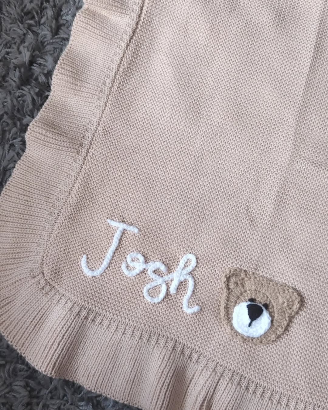 Instagram post: 🐻 J O S H 🤍

Blanket Details 

🪡 Ruffle Edge Be...